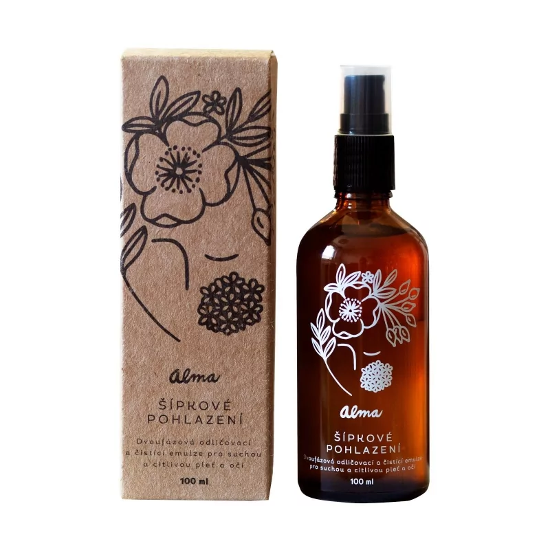 Šípkové pohlazení (Dvoufázová odličovací a čistící emulze pro suchou a citlivou pleť) Alma - 100 ml Šípkové pohlazení (Dvoufázová odličovací a čistící emulze pro suchou a citlivou pleť) Alma - 100 ml