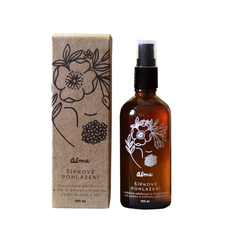 Šípkové pohlazení (Dvoufázová odličovací a čistící emulze pro suchou a citlivou pleť) Alma - 50 ml Šípkové pohlazení (Dvoufázová odličovací a čistící emulze pro suchou a citlivou pleť) Alma - 50 ml