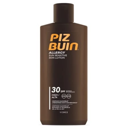 Mléko na opalování pro citlivou pokožku Allergy SPF 30 (Sun Sensitive Skin Lotion) Piz Buin - 200 ml