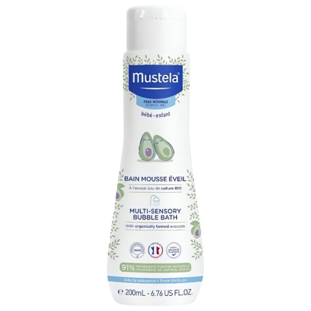 Dětská pěnová koupel (Multi-sensory Bubble Bath) Mustela - 200 ml
