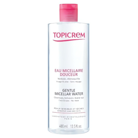 Jemná čisticí micelární voda pro citlivou pleť a oči (Gentle Micellar Water) Topicrem - 200 ml