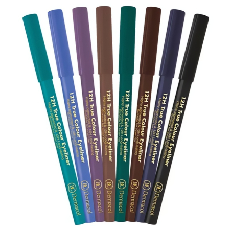 Dřevěná tužka na oči 12H (True Colour Eyeliner) Dermacol / Odstín: 5 Green - 2 g