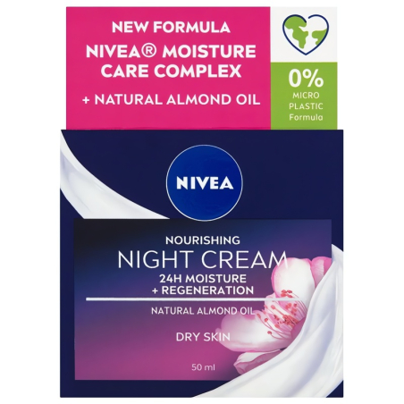 Výživný noční krém pro suchou pleť 24H Moisture (Nourishing Night Cream) Nivea - 50 ml
