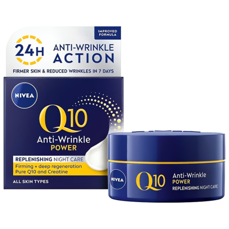 Zpevňující noční krém proti vráskám Q10 Power Nivea - 50 ml