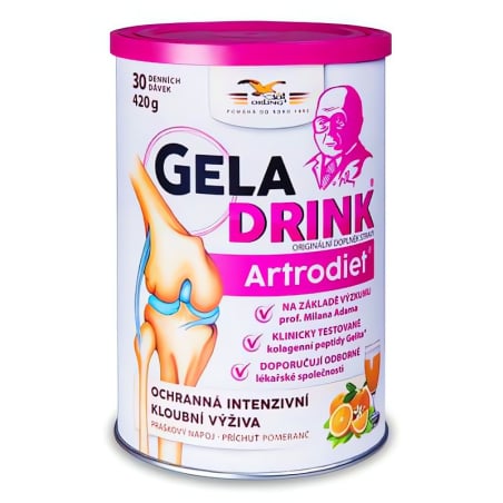 Geladrink Artrodiet nápoj Geladrink / Příchuť: Broskev - 420 g