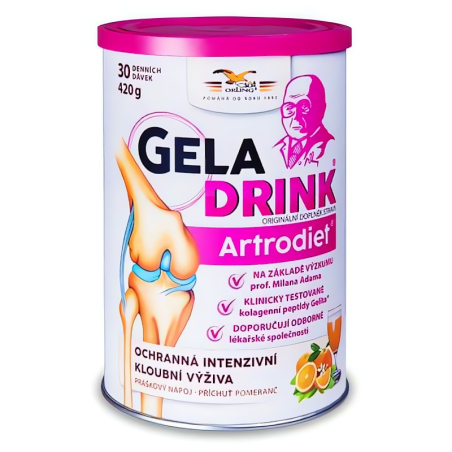Geladrink Artrodiet nápoj Geladrink / Příchuť: Pomeranč - 420 g