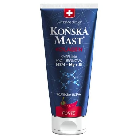 Koňská mast s mořským kolagenem forte hřejivá Herbamedicus - 200 ml