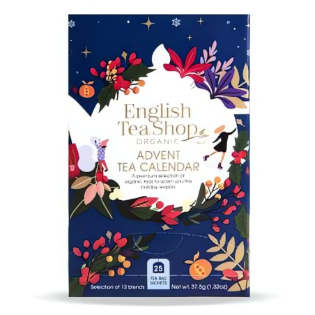 Adventní kalendář Modrá krabička BIO English Tea Shop - 25 sáčků