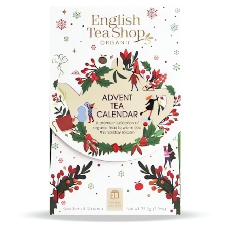 Adventní kalendář Bílá krabička English Tea Shop - 25 sáčků