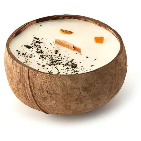 Svíčka v kokosu / vůně Citrón & máta Tropikalia