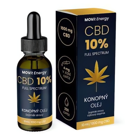 CBD 10% Full Spectrum konopný olej MOVit Energy - 10 ml