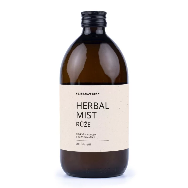 Květová voda růže Almara Soap - 500 ml, náplň Květová voda růže Almara Soap - 500 ml, náplň