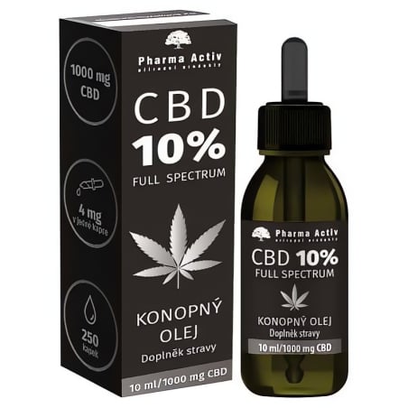 Konopný olej CBD 10% 1000 mg Pharma Activ - 10 ml