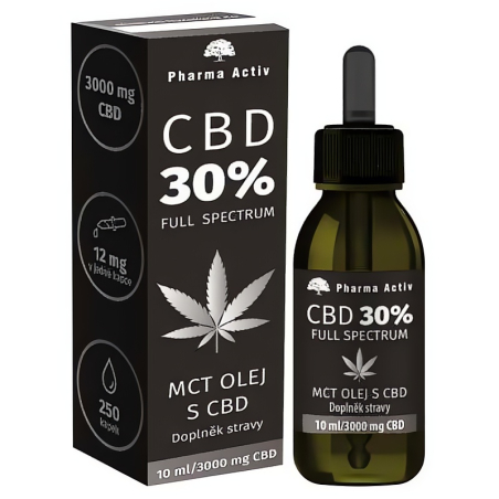 MCT olej s CBD 30% 3000 mg Pharma Activ - 10 ml