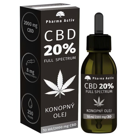 CBD 20 % Full Spectrum konopný olej Pharma Activ - 10 ml