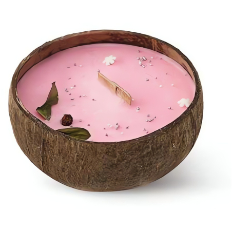 Svíčka v kokosu / vůně Frozen Cranberry Tropikalia