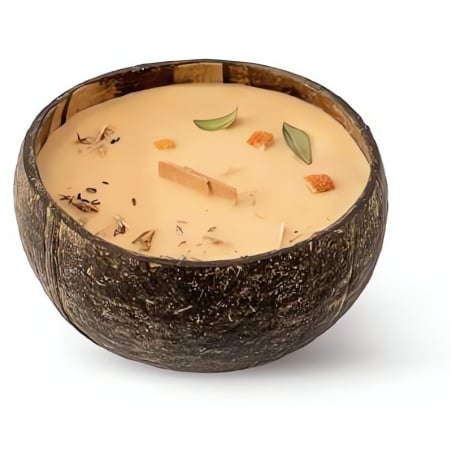 Svíčka v kokosu / vůně Santalwood & Tangerine Tropikalia - 500 g