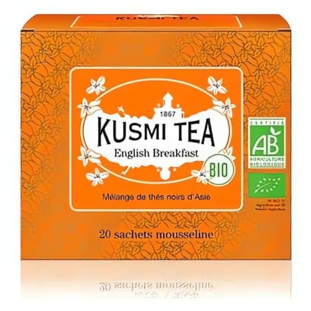 English Breakfast 20 mušelínových sáčků BIO Kusmi Tea - 40 g