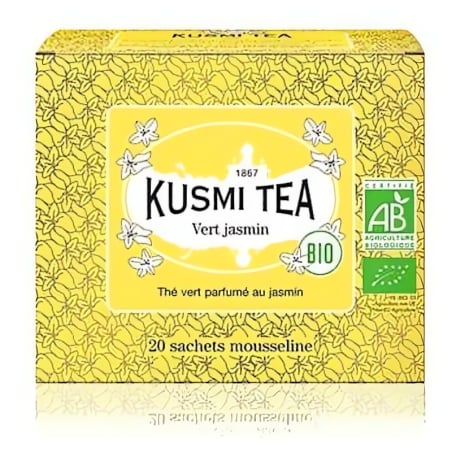 Green Jasmine 20 mušelínových sáčků BIO, Kusmi Tea - 40 g