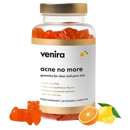 Gumové bonbóny pro čistou a svěží pleť bez akné / citrusy Venira - 60 ks