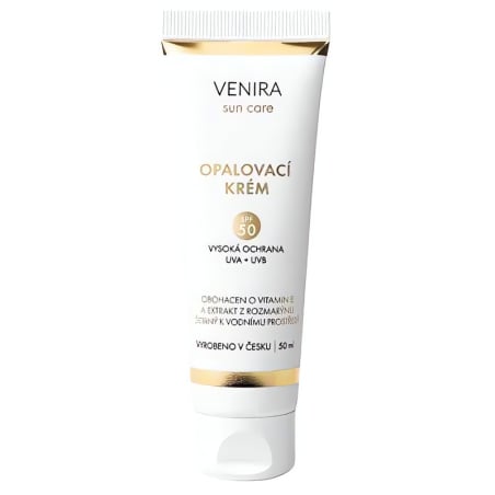 Opalovací krém SPF 50, Venira - 50 ml