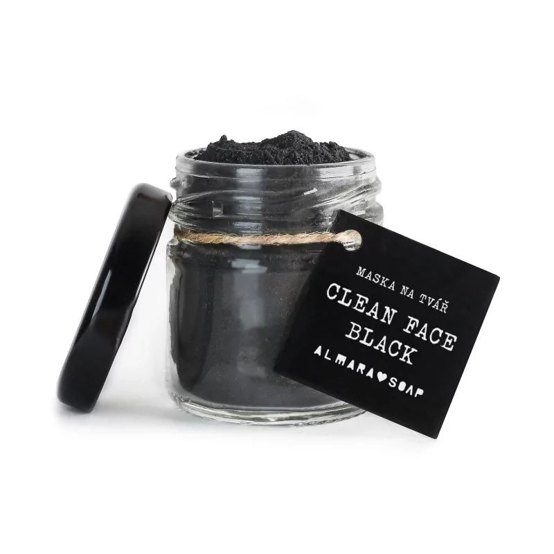 Maska na obličej (Clean Face Black) Almara Soap - 20 g Maska na obličej (Clean Face Black) Almara Soap - 20 g