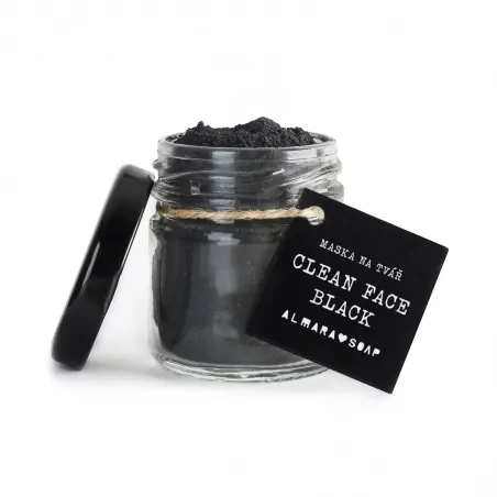 Maska na obličej (Clean Face Black) Almara Soap - 20 g