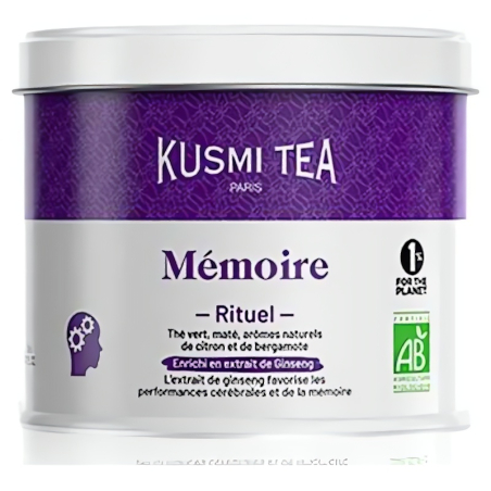 Organic Ritual Memory sypaný čaj v plechovce Kusmi Tea - 100 g