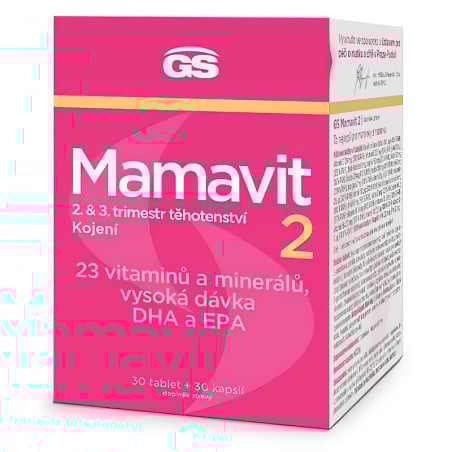 GS Mamavit 2 Těhotenství a kojení 30 tablet + GreenSwan - 30 kapslí