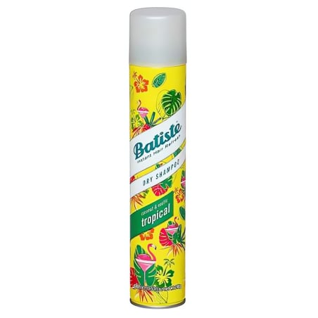 Suchý šampon na vlasy s vůní tropického ovoce (Dry Shampoo Tropical With A Coconut & Exotic Fragrance) Batiste - 350 ml