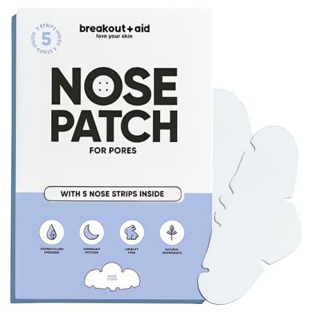 Čisticí náplasti na rozšířené póry na nose Breakout+aid - 5 ks