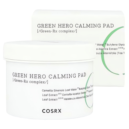 Zklidňující pleťové tampony One Step Green Hero (Calming Pad) COSRX - 70 ks