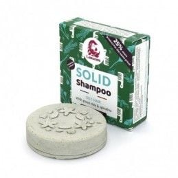 Tuhý šampon pro mastné vlasy se zeleným jílem a spirulinou Lamazuna - 70 g