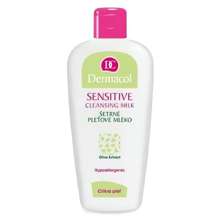 Šetrné pleťové mléko s výtažkem z oliv pro citlivou pleť (Sensitive Cleansing Milk) Dermacol - 200 ml