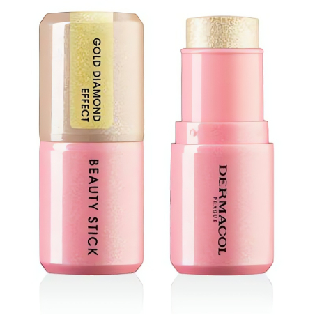 Rozjasňovač v tyčince s diamantovým efektem (Beauty Stick) Dermacol / Odstín: 1 ROSEGOLD GLOW EFFECT - 7 g