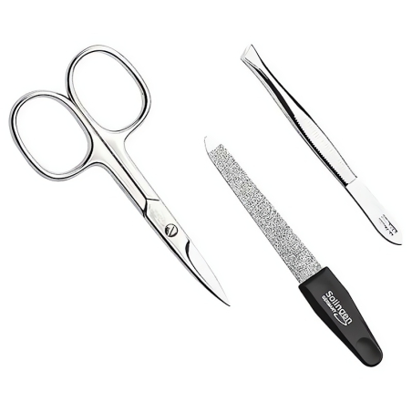 Černá cestovní manikúra Solingen z umělé kůže PL808 DuKaS