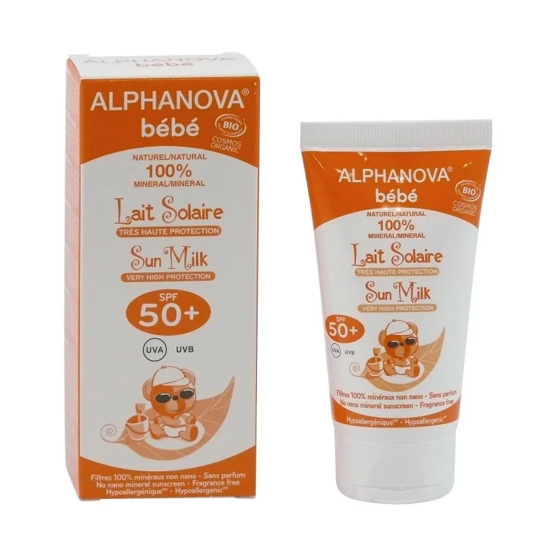 Bébé Opalovací krém pro miminka SPF 50 + Alphanova - 50 ml Bébé Opalovací krém pro miminka SPF 50 + Alphanova - 50 ml