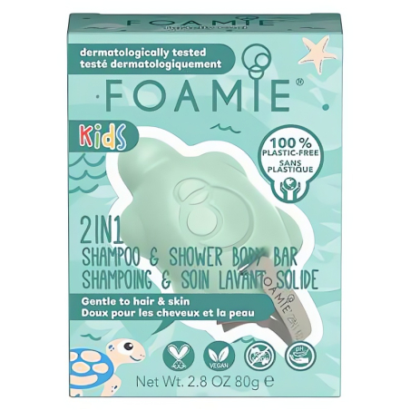 Dětská sprchová péče na tělo a vlasy Mango & Coconut (2 in 1 Shampo & Shower Body Bar) Foamie - 80 g