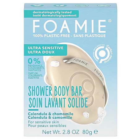 Tuhá sprchová péče Ultra Sensitive (Shower Body Bar) Foamie - 80 g