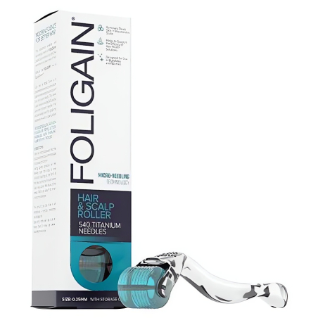 Mikrojehličkový váleček pro růst vlasů (Hair & Scalp Roller) Foligain - 0,25 mm