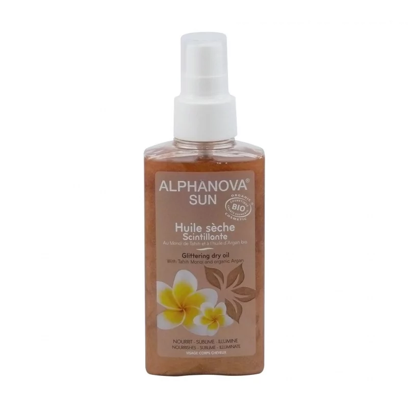 SUN Pečující olej třpytivý Alphanova - 125 ml SUN Pečující olej třpytivý Alphanova - 125 ml