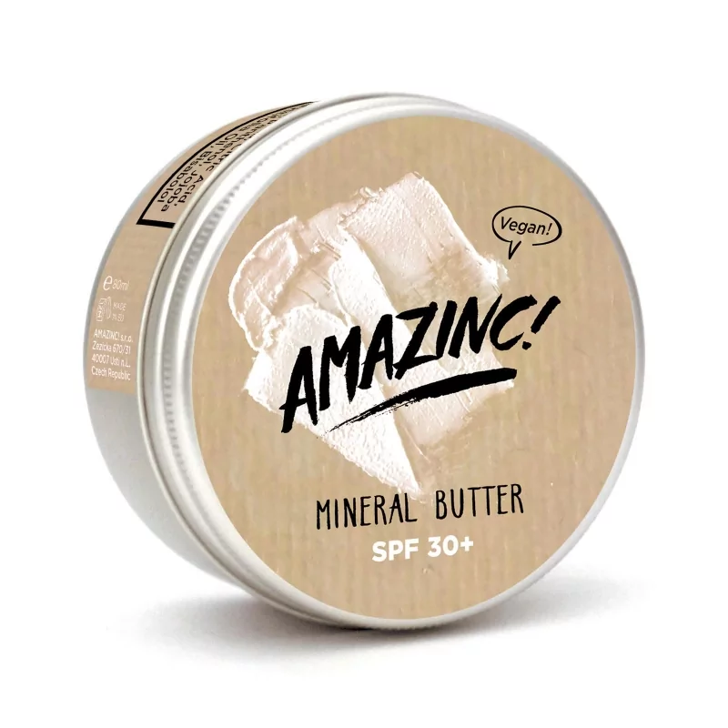 Minerální tělové máslo SPF 30 Amazinc! - 75 ml Minerální tělové máslo SPF 30 Amazinc! - 75 ml
