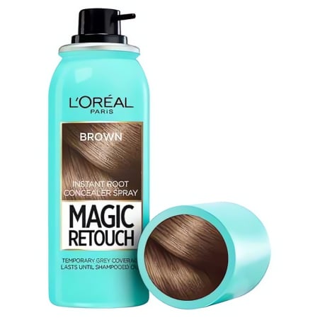Vlasový korektor šedin a odrostů Magic Retouch L'Oréal Paris / Odstín: 15 Cold Dark Brown - 75 ml