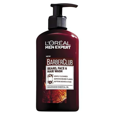 Gel na vousy, tvář a vlasy Barber Club Gel 3v1 (Beard, Face & Hair Wash) L'Oréal Paris - 200 ml