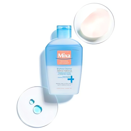 2-fázový odličovač očí Optimal Tolerance (Bi-Phase Cleanser) Mixa - 125 ml