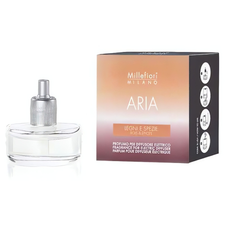 Náhradní náplň do elektrického difuzéru Aria / Legni & Spezie Millefiori Milano - 20 ml