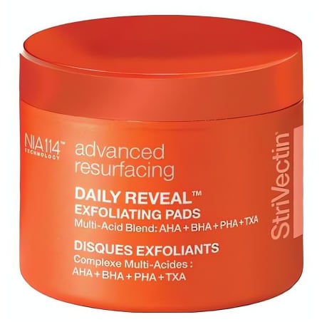 Exfoliační pleťové polštářky Advanced Resurfacing Daily Reveal™ (Exfoliating Pads) StriVectin - 60 ks