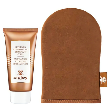 Samoopalovací hydratační tělová péče s aplikační rukavicí Super Soin (Self Tanning Hydrating Body Skin Care) Sisley - 150 ml