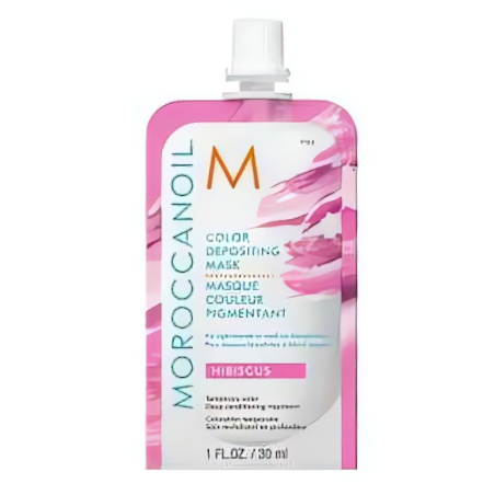 Tónující maska na vlasy Hibiscus (Color Depositing Mask) Moroccanoil - 30 ml