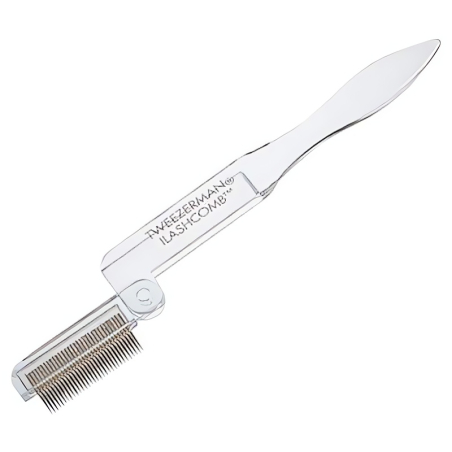 Zlatý hřebínek na rozčesání řas (Folding Lash Comb) Tweezerman